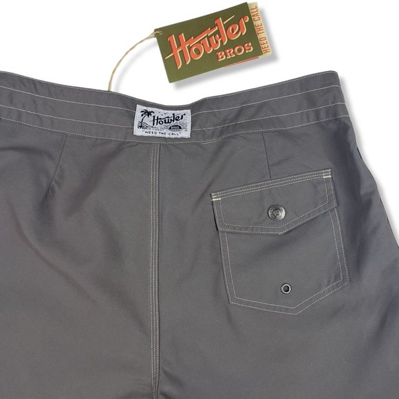 New Howler Brothers sz 31 Grey Chandler Old School Board Short Swim trunks w/tag - Picture 5 of 12